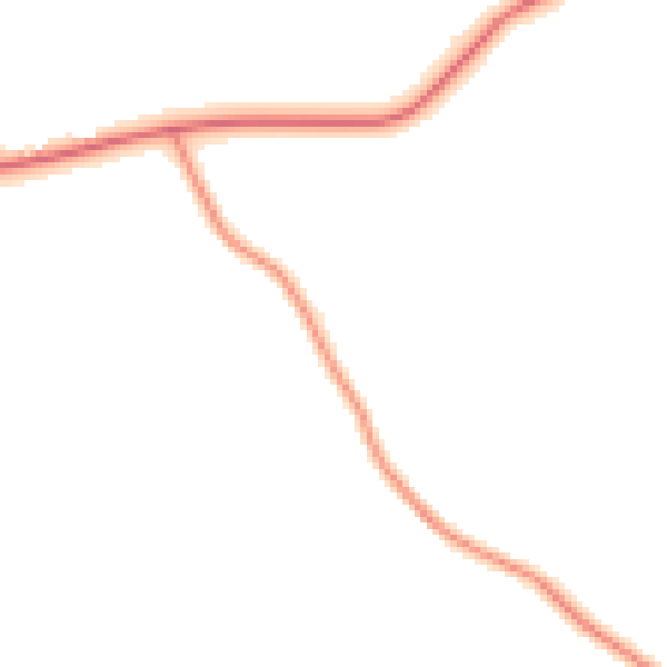 Night-time road noise heatmap for WR6 5TR
