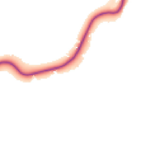 Daytime road noise heatmap for WR6 5UJ