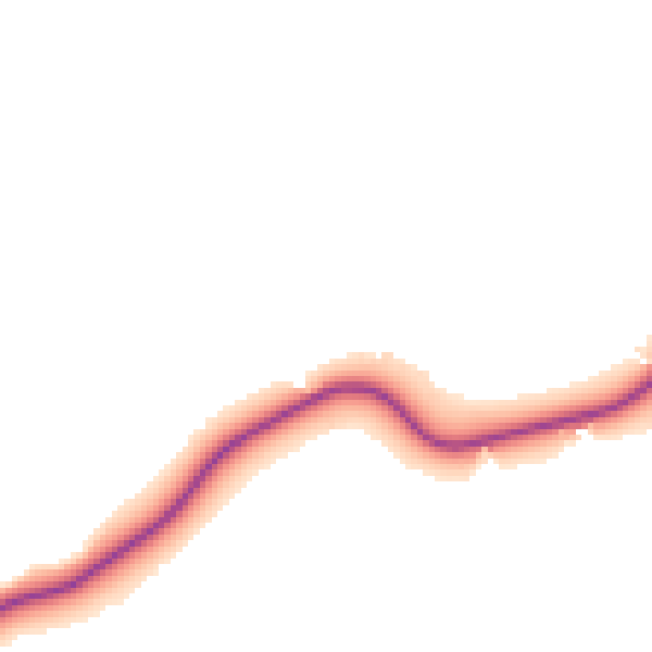 Daytime road noise heatmap for WR6 5UQ