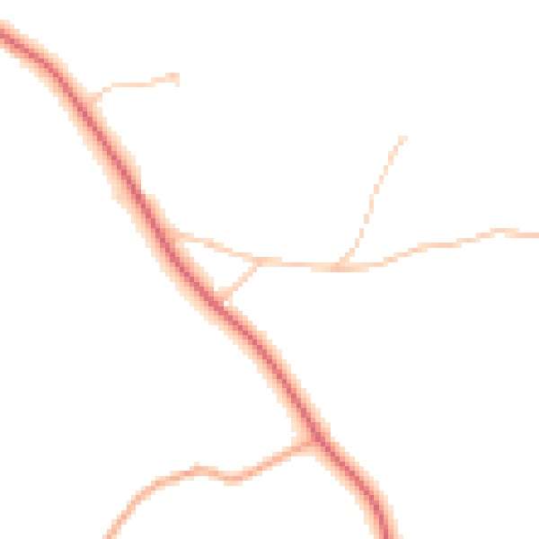Daytime road noise heatmap for WR6 6AF