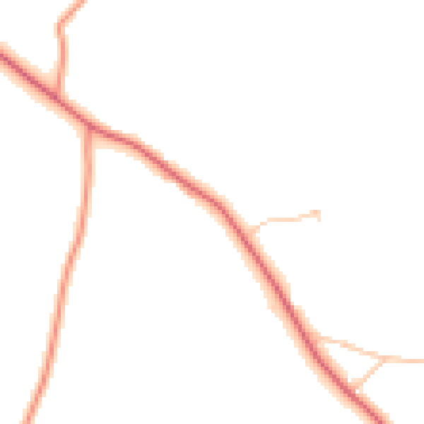 Daytime road noise heatmap for WR6 6AG