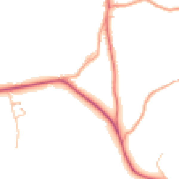 Daytime road noise heatmap for WR6 6FD