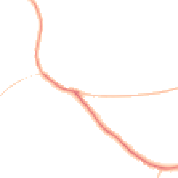 Night-time road noise heatmap for WR6 6HB