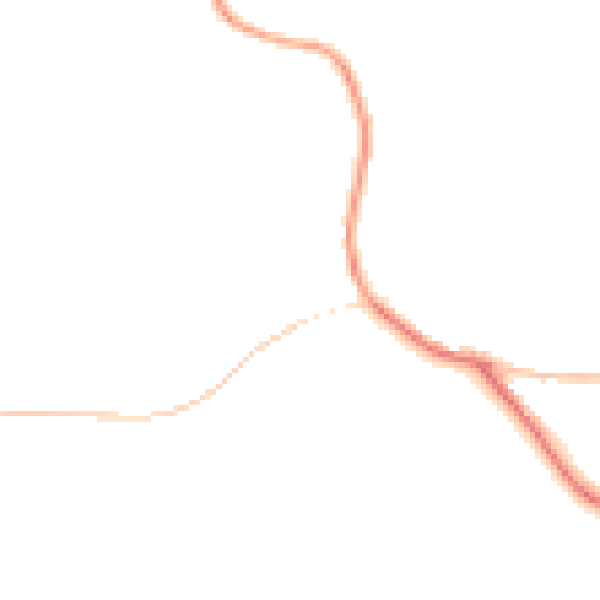 Night-time road noise heatmap for WR6 6HT