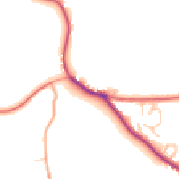 Daytime road noise heatmap for WR6 6HU