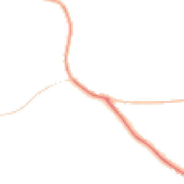 Night-time road noise heatmap for WR6 6HU