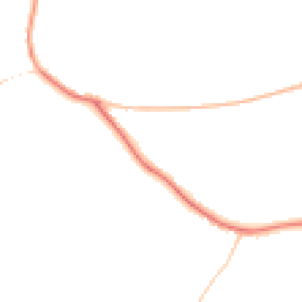 Night-time road noise heatmap for WR6 6HW