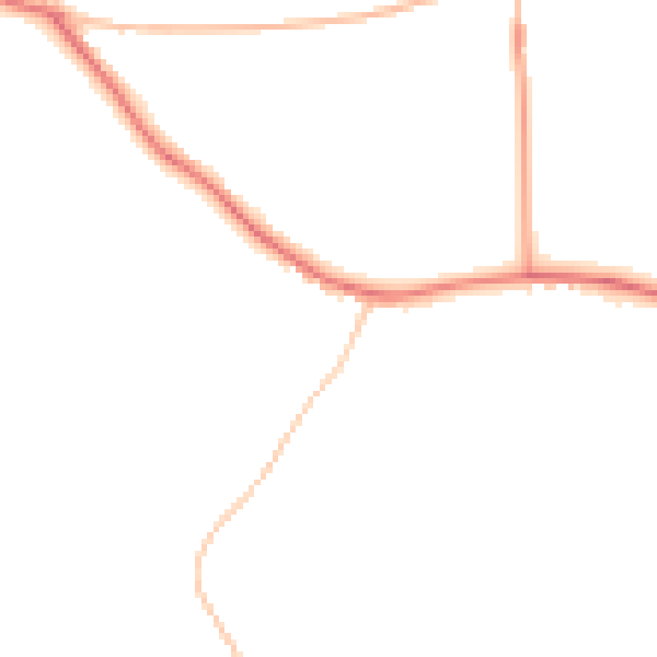 Night-time road noise heatmap for WR6 6HY