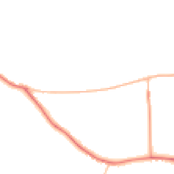 Night-time road noise heatmap for WR6 6JP