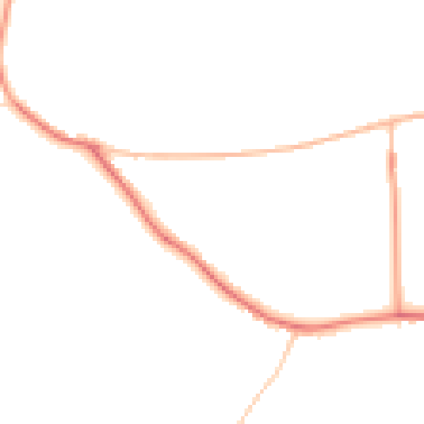 Night-time road noise heatmap for WR6 6JR