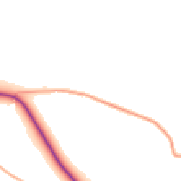 Daytime road noise heatmap for WR6 6JU
