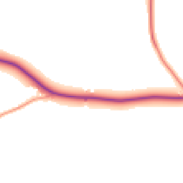 Daytime road noise heatmap for WR6 6LX