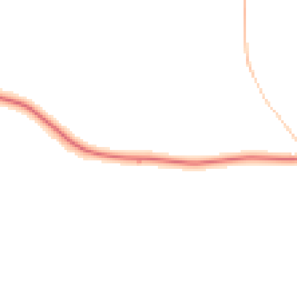 Night-time road noise heatmap for WR6 6LX