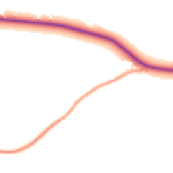 Daytime road noise heatmap for WR6 6LY
