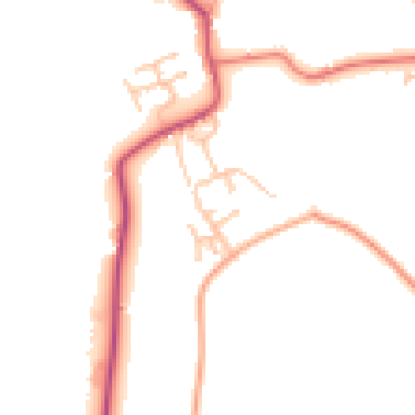 Daytime road noise heatmap for WR6 6PX