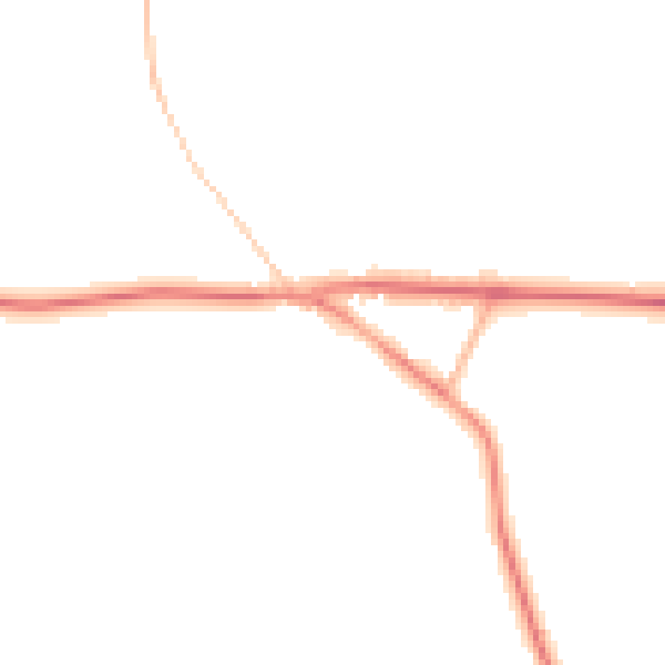 Night-time road noise heatmap for WR6 6SZ