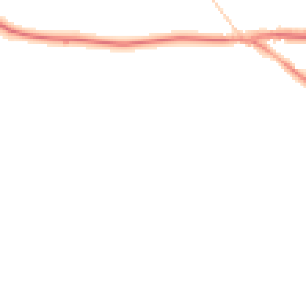 Night-time road noise heatmap for WR6 6TX