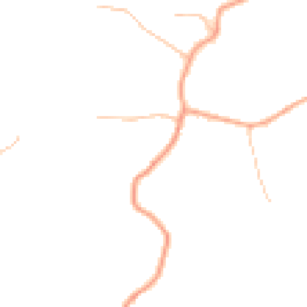 Daytime road noise heatmap for WR6 6UB