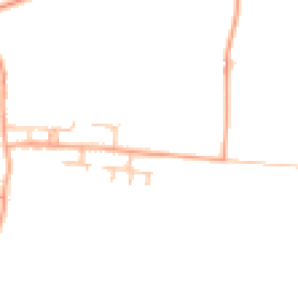 Daytime road noise heatmap for WR7 4AL