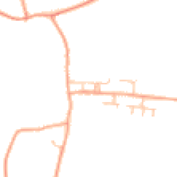 Daytime road noise heatmap for WR7 4AU
