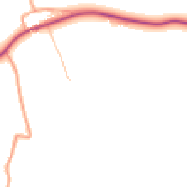 Daytime road noise heatmap for WR7 4BG