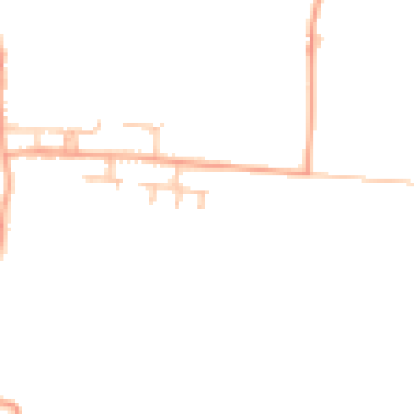 Daytime road noise heatmap for WR7 4BN