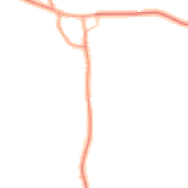 Daytime road noise heatmap for WR7 4BU