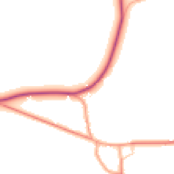 Daytime road noise heatmap for WR7 4DB