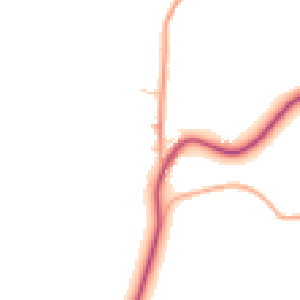 Daytime road noise heatmap for WR7 4DE