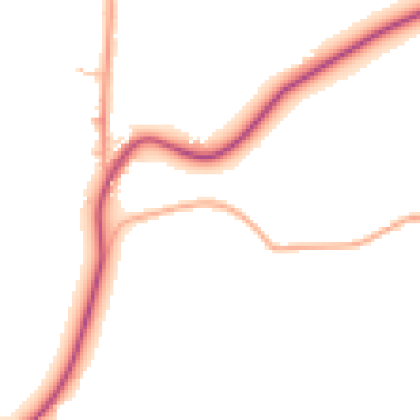 Daytime road noise heatmap for WR7 4DG