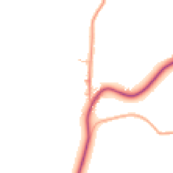 Daytime road noise heatmap for WR7 4DN