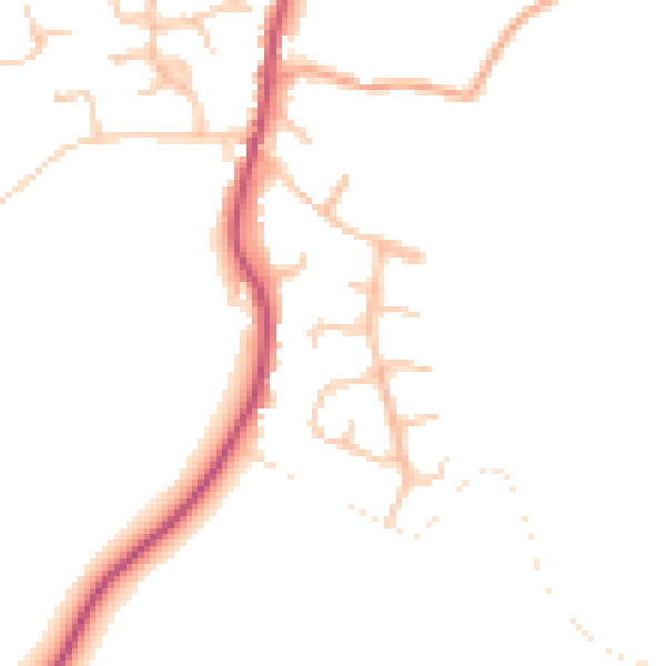 Daytime road noise heatmap for WR7 4EP