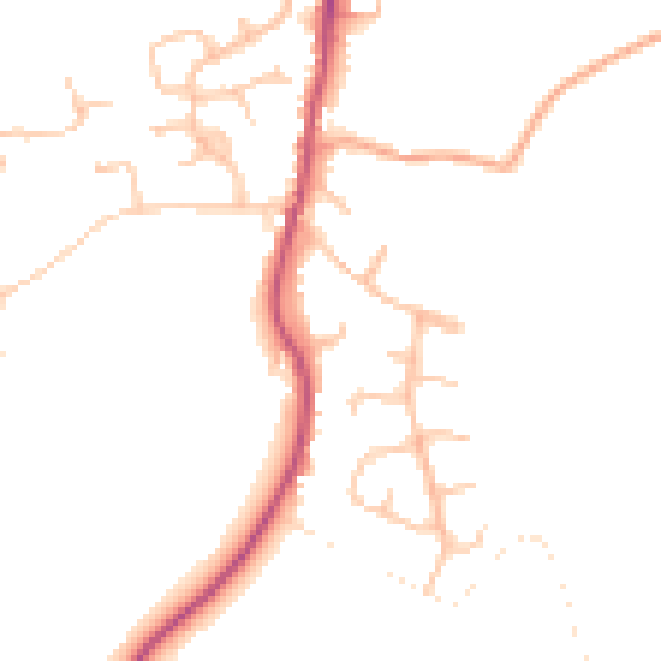 Daytime road noise heatmap for WR7 4ER