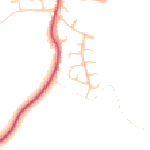 Daytime road noise heatmap for WR7 4HD