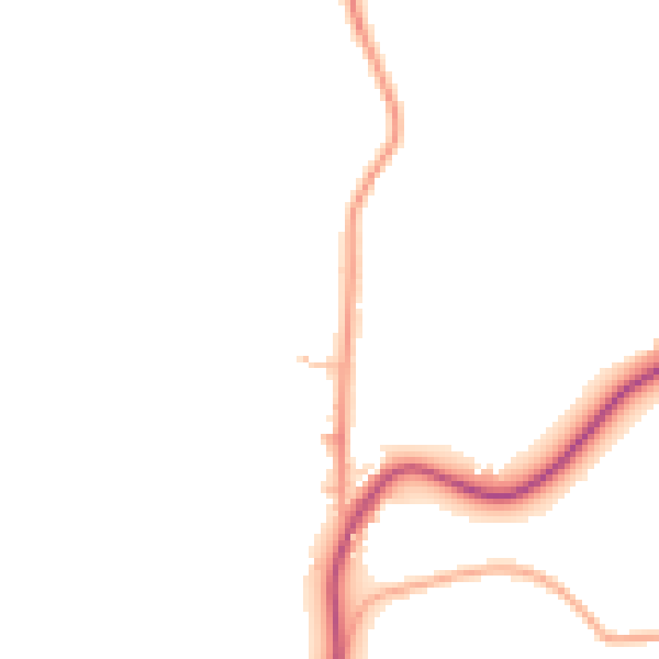 Daytime road noise heatmap for WR7 4LB