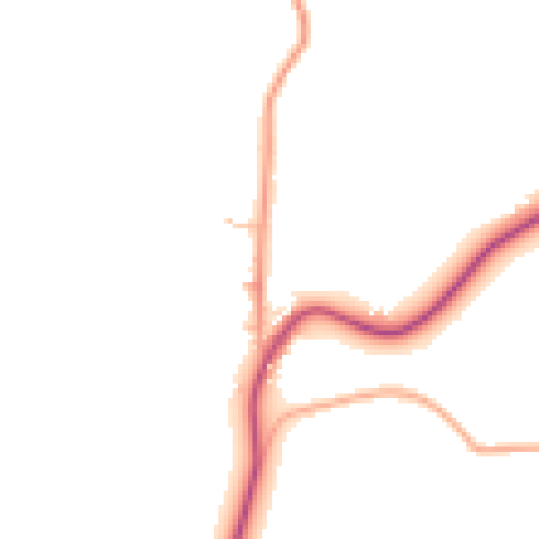 Daytime road noise heatmap for WR7 4LD