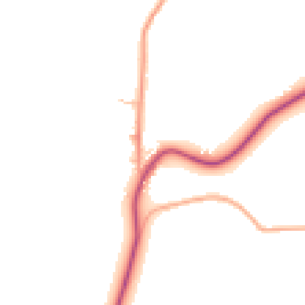 Daytime road noise heatmap for WR7 4LF