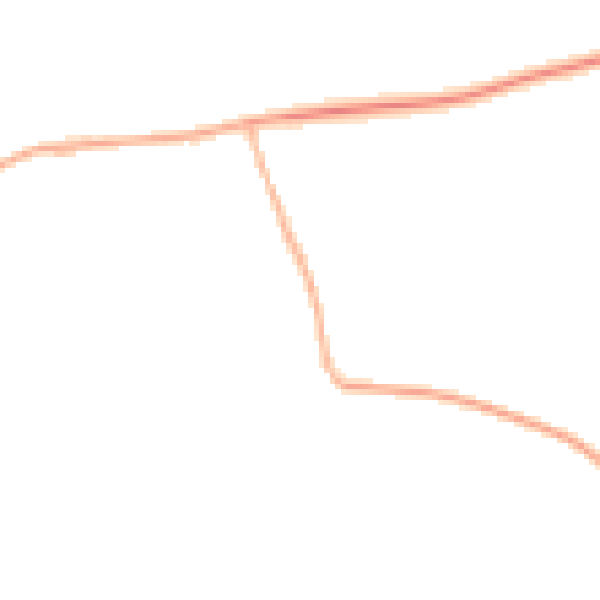 Night-time road noise heatmap for WR7 4NT
