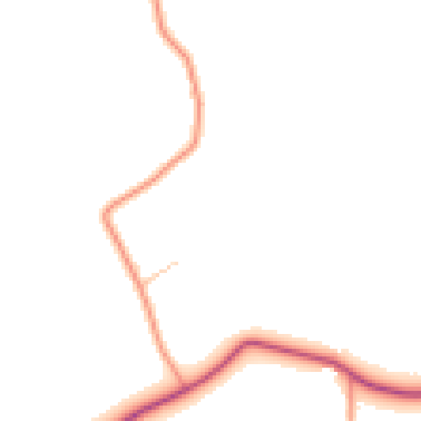Daytime road noise heatmap for WR7 4PG