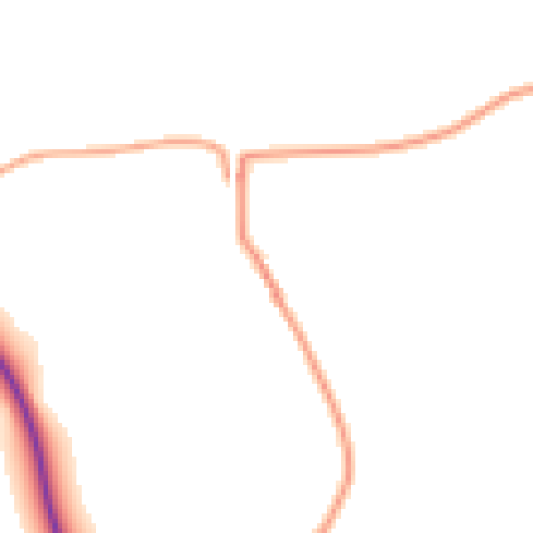 Daytime road noise heatmap for WR7 4QA