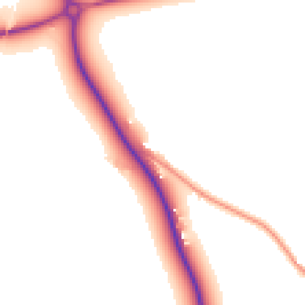 Daytime road noise heatmap for WR7 4QG