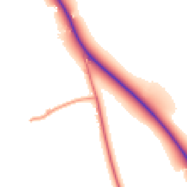 Daytime road noise heatmap for WR7 4QN