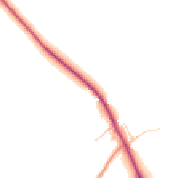 Daytime road noise heatmap for WR7 4RD
