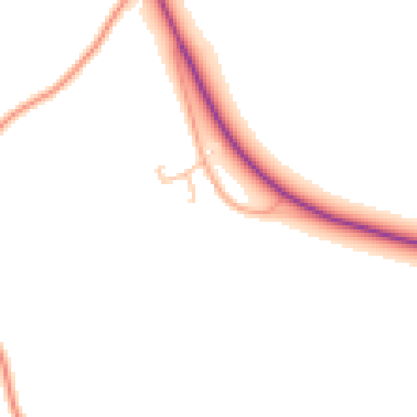Daytime road noise heatmap for WR7 4RJ