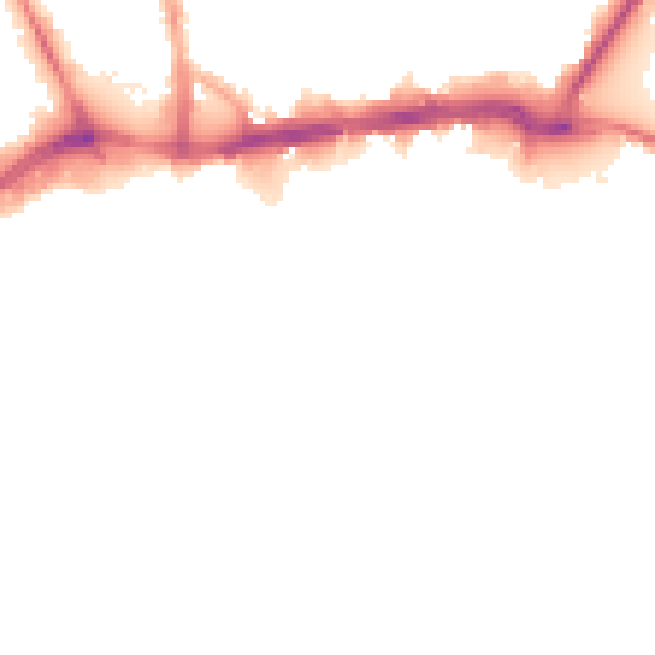 Night-time road noise heatmap for WS1 1DA