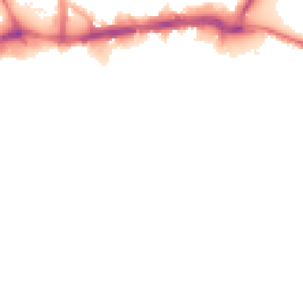 Night-time road noise heatmap for WS1 1DF