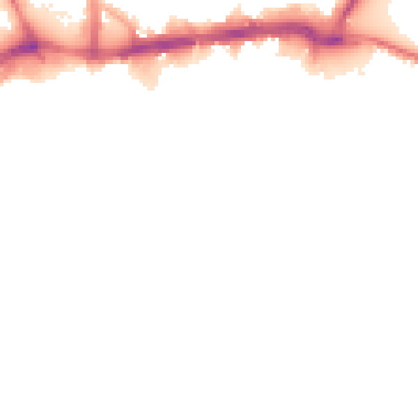 Night-time road noise heatmap for WS1 1EX