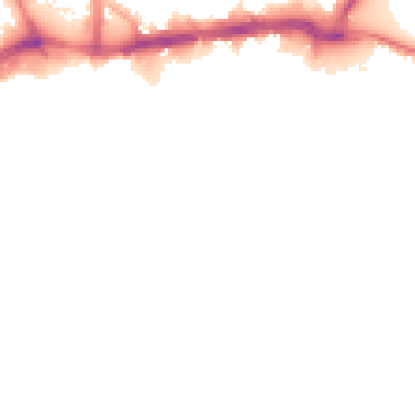 Night-time road noise heatmap for WS1 1HP