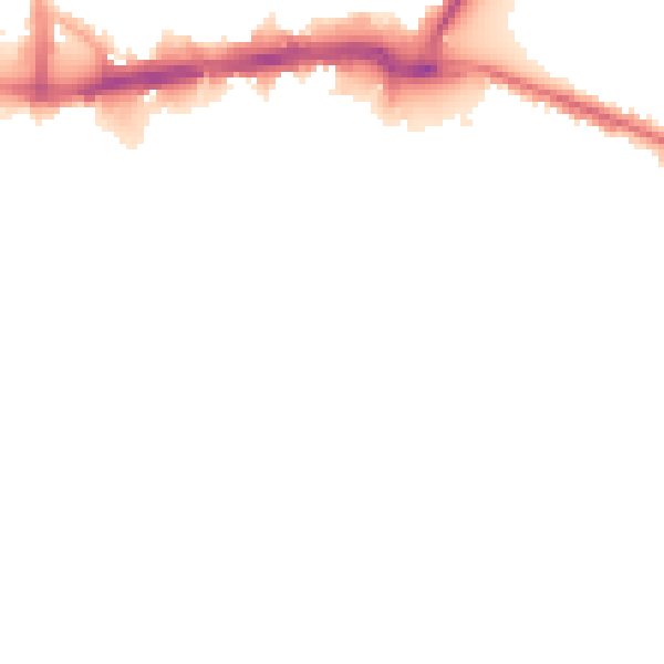 Night-time road noise heatmap for WS1 1JA