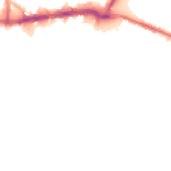 Night-time road noise heatmap for WS1 1JG
